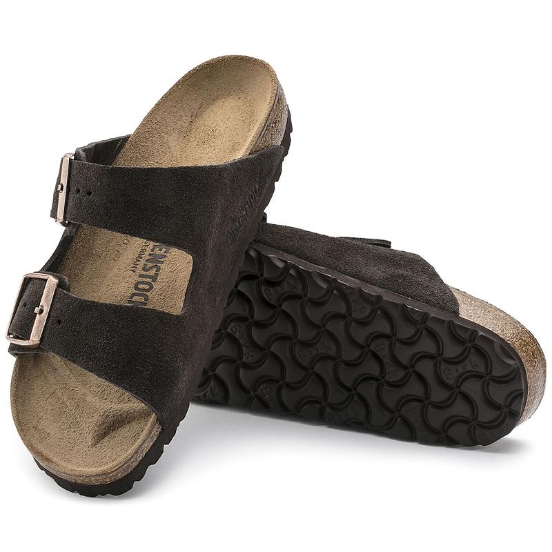 Birkenstock Ruskind Arizona Dame Taupe | DK 53SGL